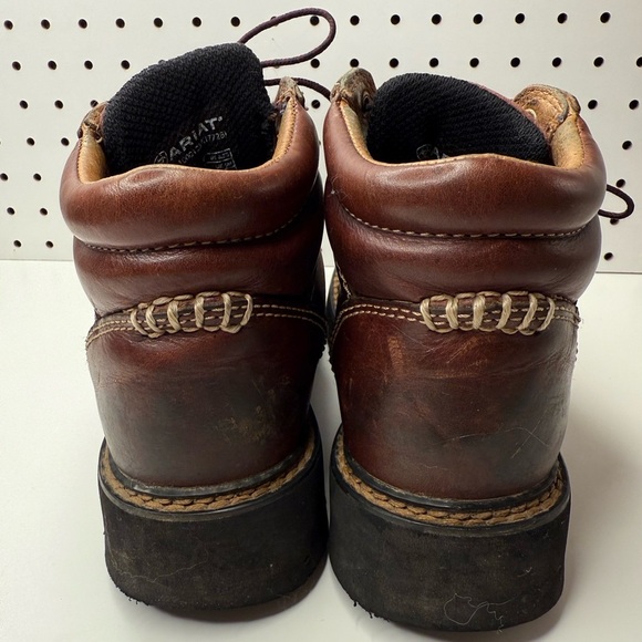 Ariat Canyon Brown Leather Work Boots Women’s 6.5 - Picture 10 of 13